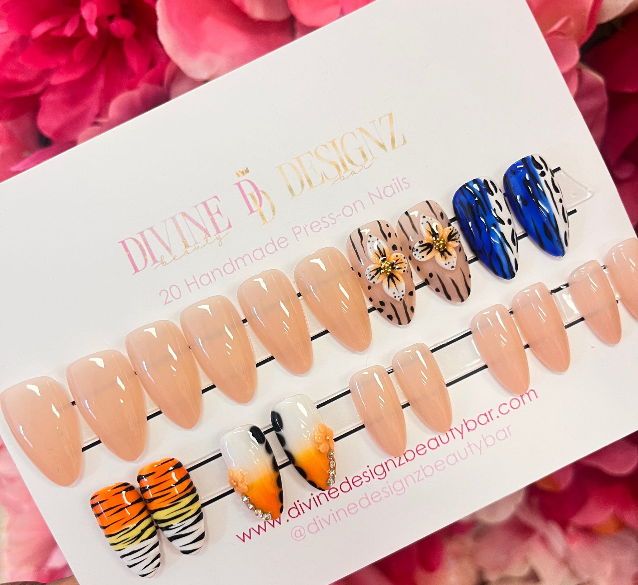 Divine Designz Reusable Press-On Nails | Affordable Salon Look at Home